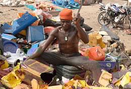 Inside Agbogbloshie electronic waste dump in Ghana