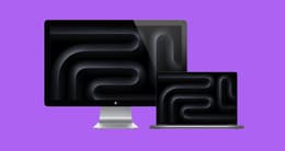 The Apple Thunderbolt Display connected to a MacBook Pro.
